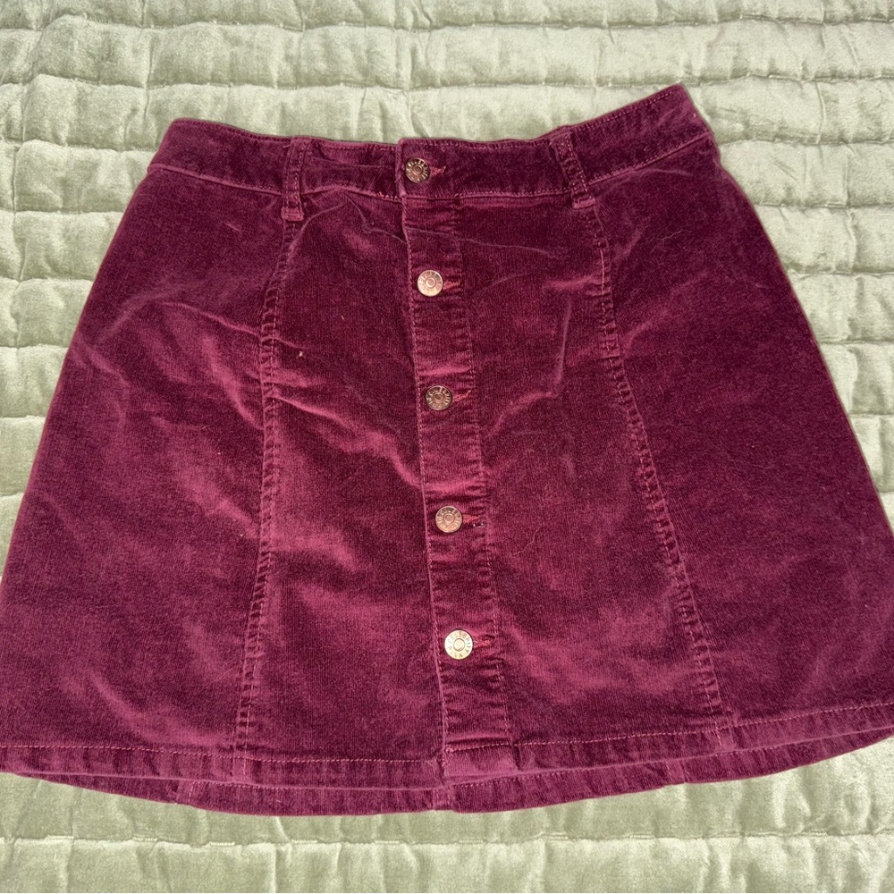Women's Burgundy Corduroy Skirt size 9/29